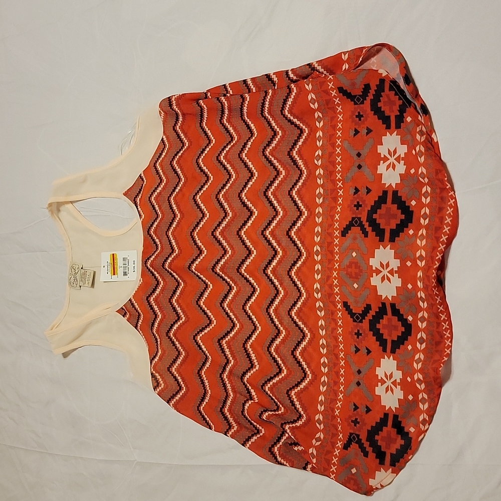 SALE Orange and brown Small Tank NWT